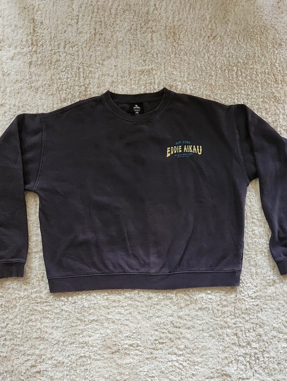Eddie Aikau Rip Curl Black Sweatshirt
